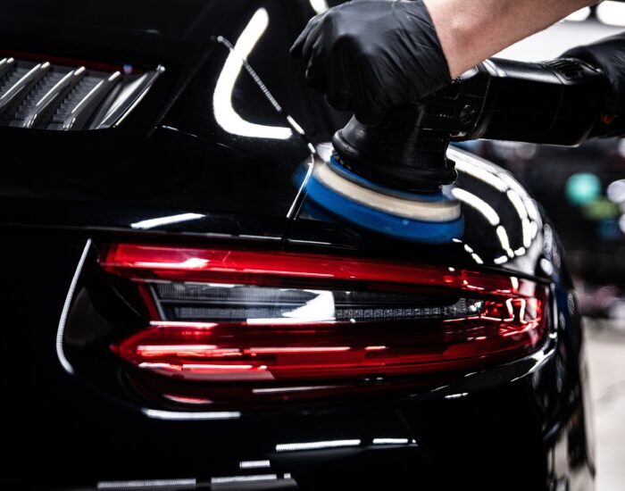 Precision auto detailing, high-gloss finish