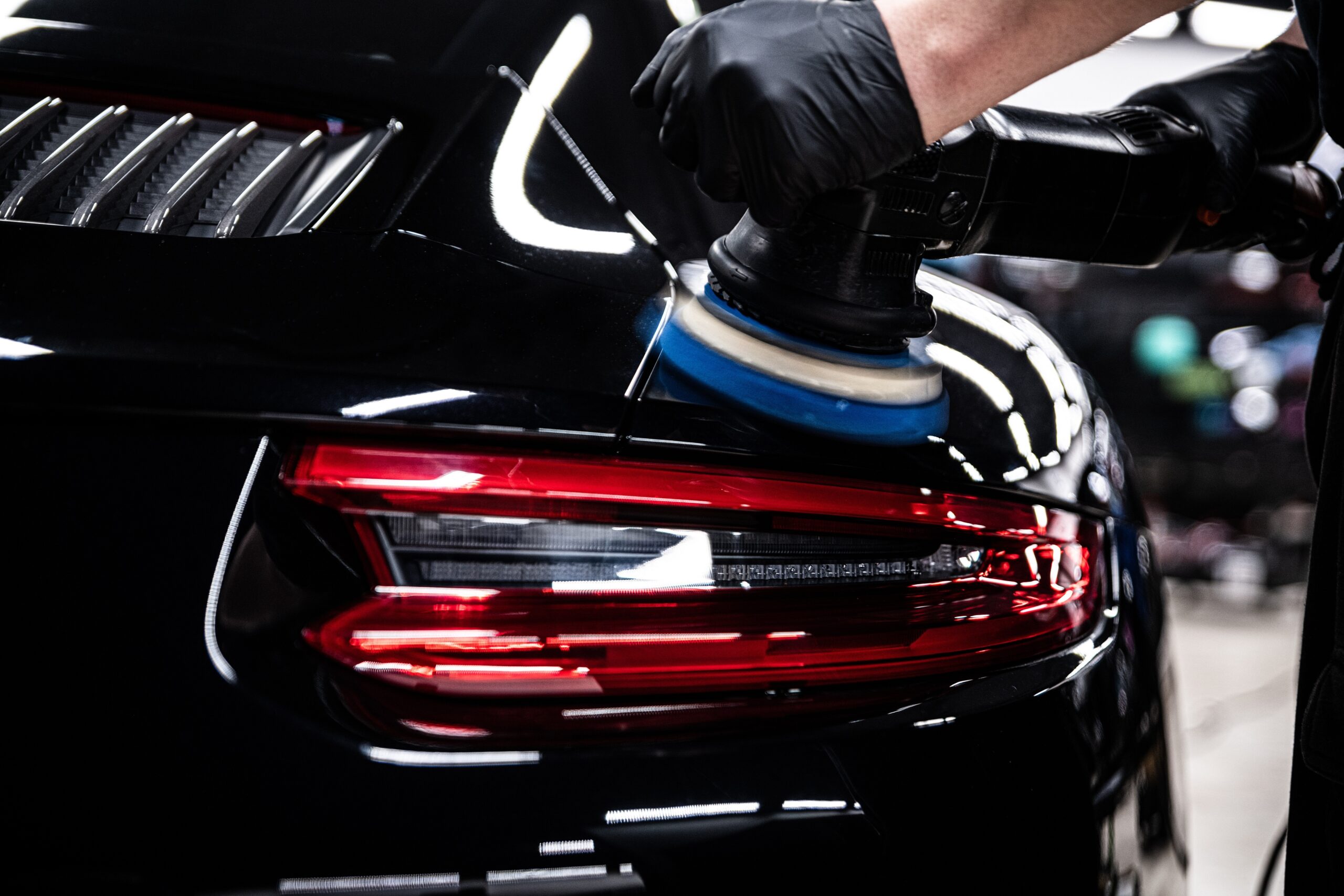 Precision auto detailing, high-gloss finish